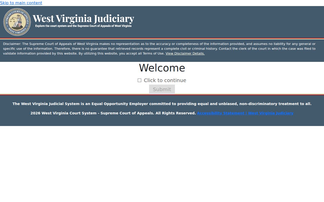 Mingo County criminal court case search fields in MCR Search