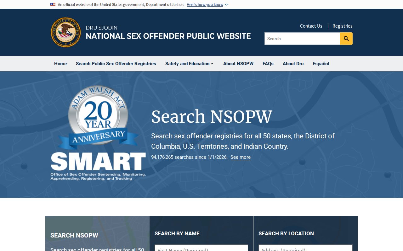 Mingo County sex offender lookup through the national NSOPW registry